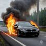 Автомобиль полыхал в областном центре