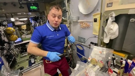 Космический оливье: экипаж МКС поделился рецептом праздничного салата в невесомости