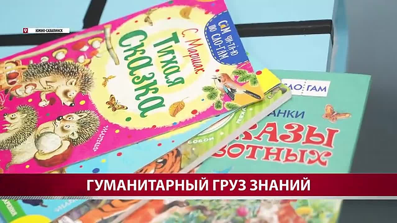 Сахалин отправил на Донбасс около тонны детских книг