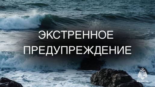 Сильное волнение моря прогнозируется у берегов Итурупа