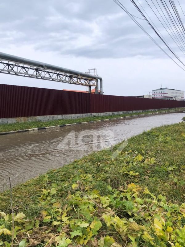 В центре Невельска две улицы превратились в дорожки для плавания В центре Невельска две улицы превратились в дорожки для плавания
