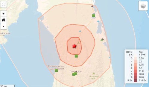На Сахалине ощутили землетрясение