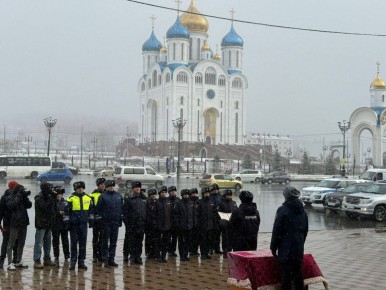 Новобранцы сахалинской полиции сегодня дали присягу