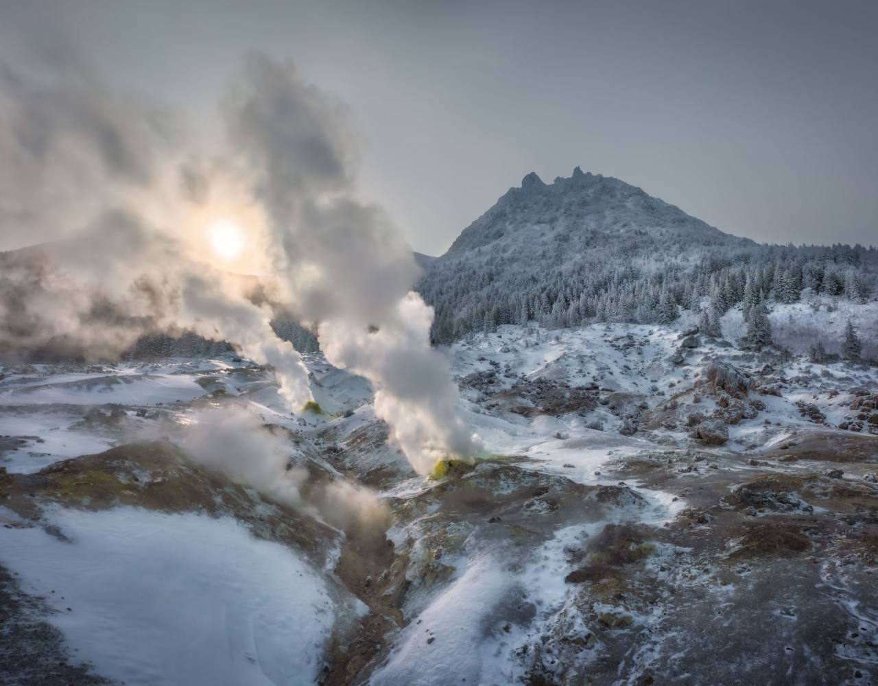 Зимние пейзажи Курильских островов Зимние пейзажи Курильских островов