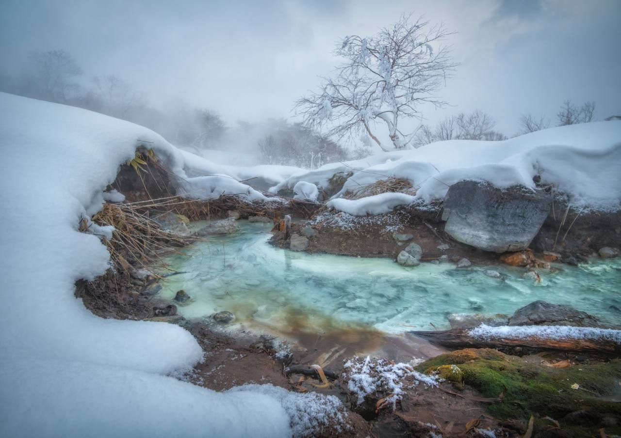 Зимние пейзажи Курильских островов Зимние пейзажи Курильских островов