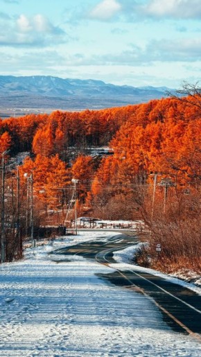 Заснеженный осенний «Горный воздух» в объективе @yulia_guslyakova