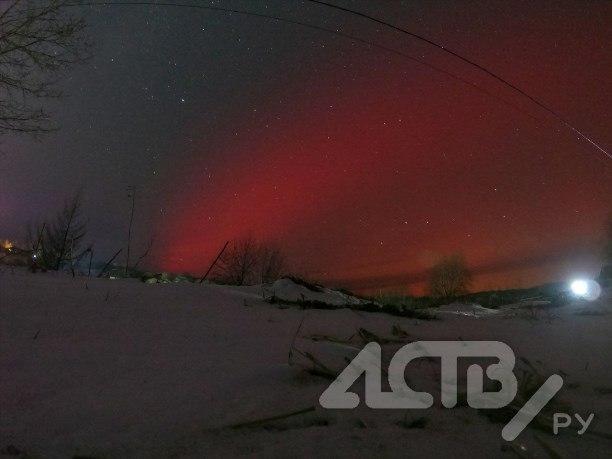 Сахалинцы запечатлели необычное явление, похожее на северное сияние Сахалинцы запечатлели необычное явление, похожее на северное сияние