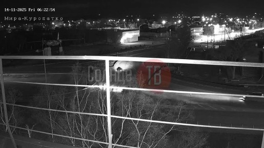 на кольцевой развязке в Хомутово