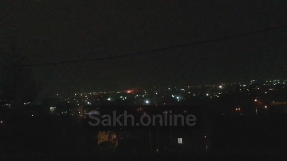 Очевидцы сообщают о пожаре в Южно-Сахалинске