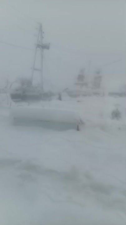 Снежные кадры из Томаринского района