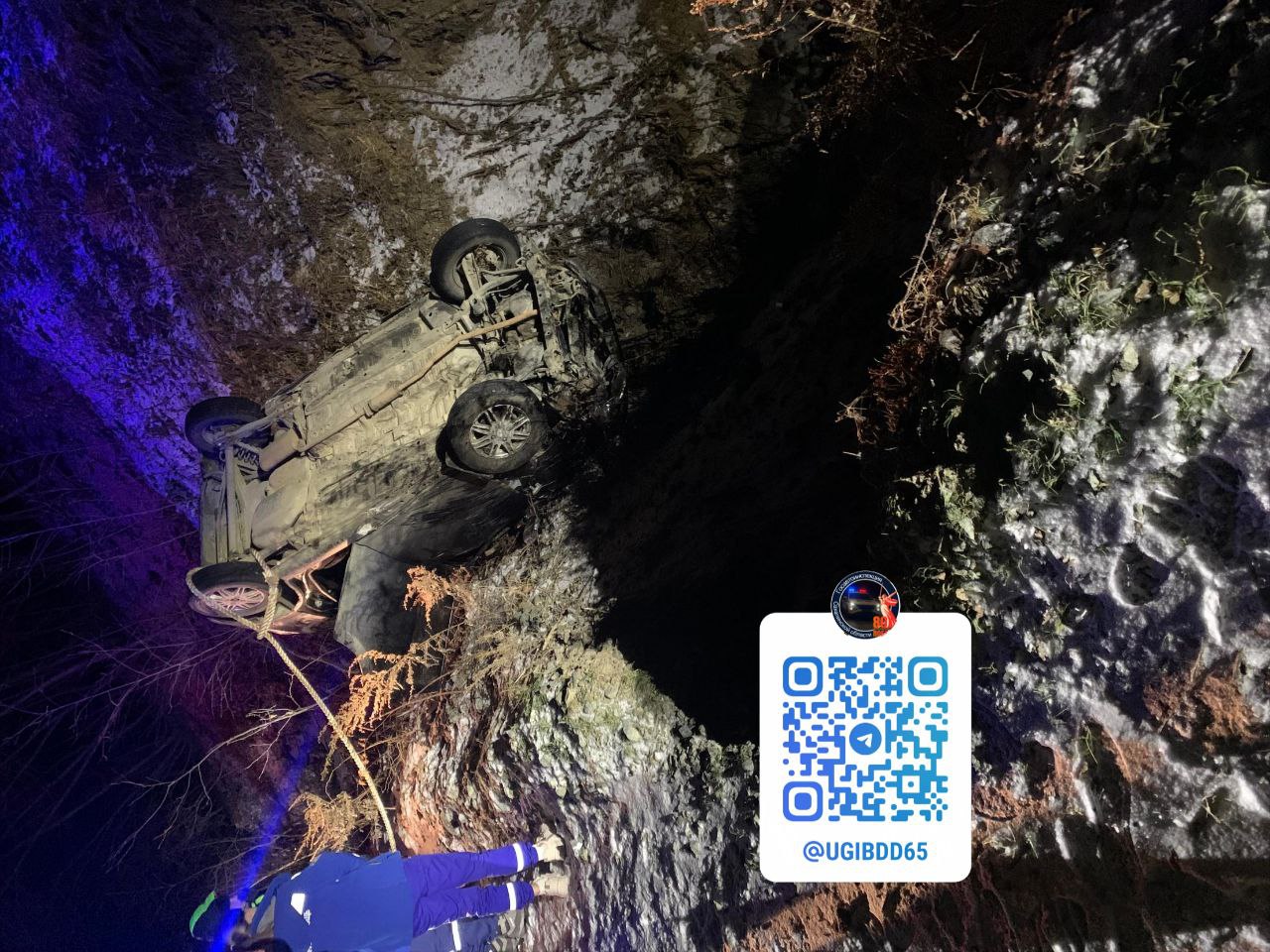 Машина вылетела с дороги «Дальнее – Ёлочки»