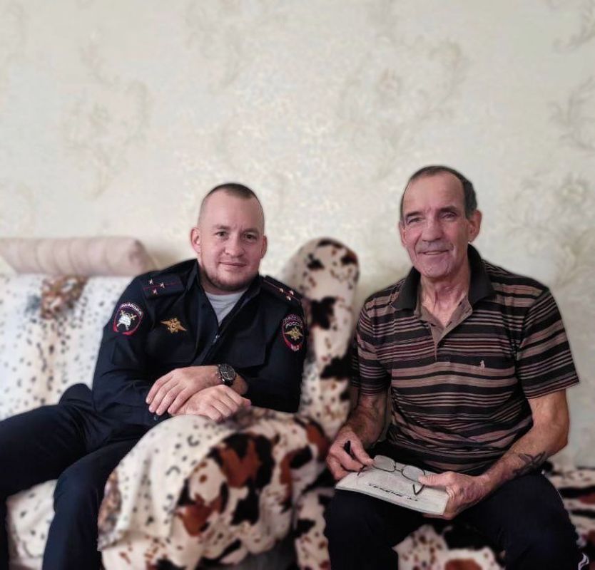 Ежегодный визит к пенсионеру Госавтоинспекции