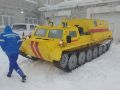 Врачи Охинской ЦРБ спасли тяжелого пациента в метель с помощью вездехода