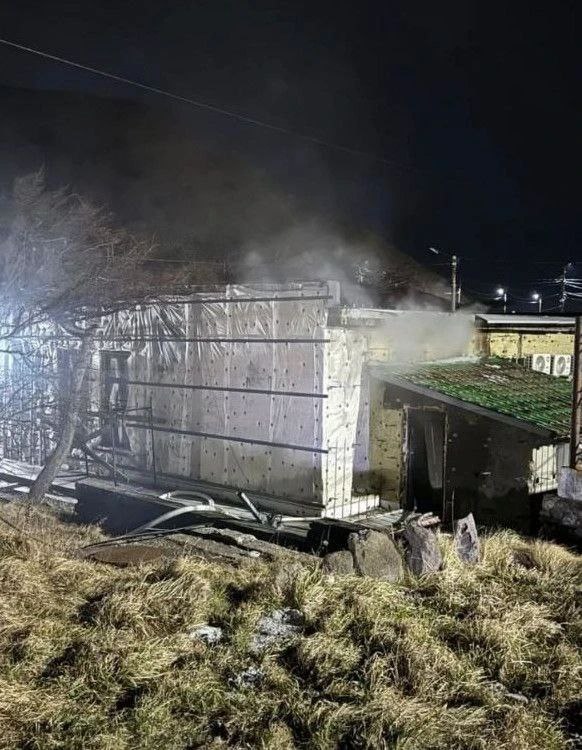 Здание банка горело в Курильске