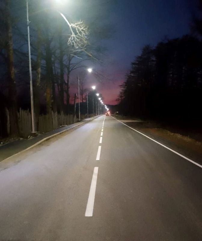 В Поронайском районе капитально отремонтировали участок дороги Лермонтовка – Вахрушев