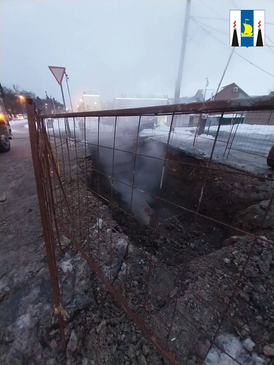 Продолжаются ремонтные работы на Комсомольском коллекторе в Южно-Сахалинске