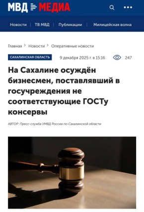В Сахалинской области приговор суда выслушал 49-летний руководитель двух обществ с ограниченной ответственностью