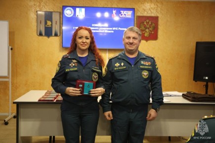 В День Конституции сотрудникам МЧС России вручили награды