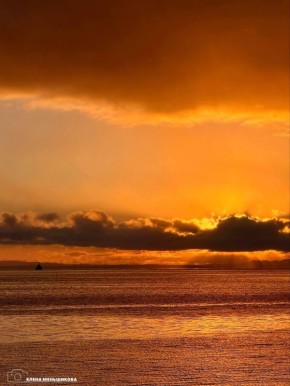 Теплый декабрьский рассвет в Пригородном