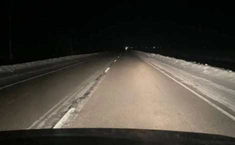 На участке трассы Южно-Сахалинск - Оха из-за снегопада ограничили движение