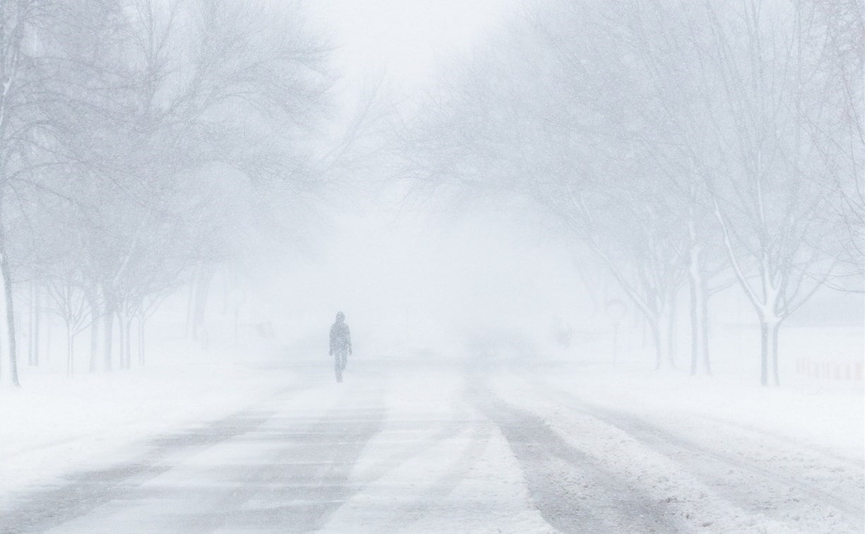 Метель и сильный ветер прогнозируют на севере Сахалина