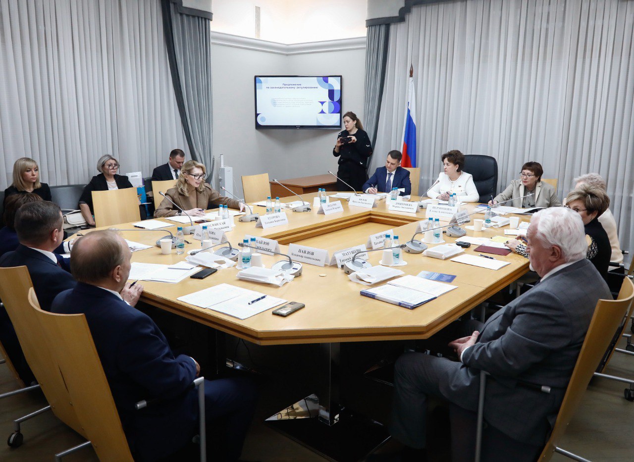 Елена Касьянова выступила с докладом на заседании комиссии Совета законодателей РФ по вопросам социальной политики