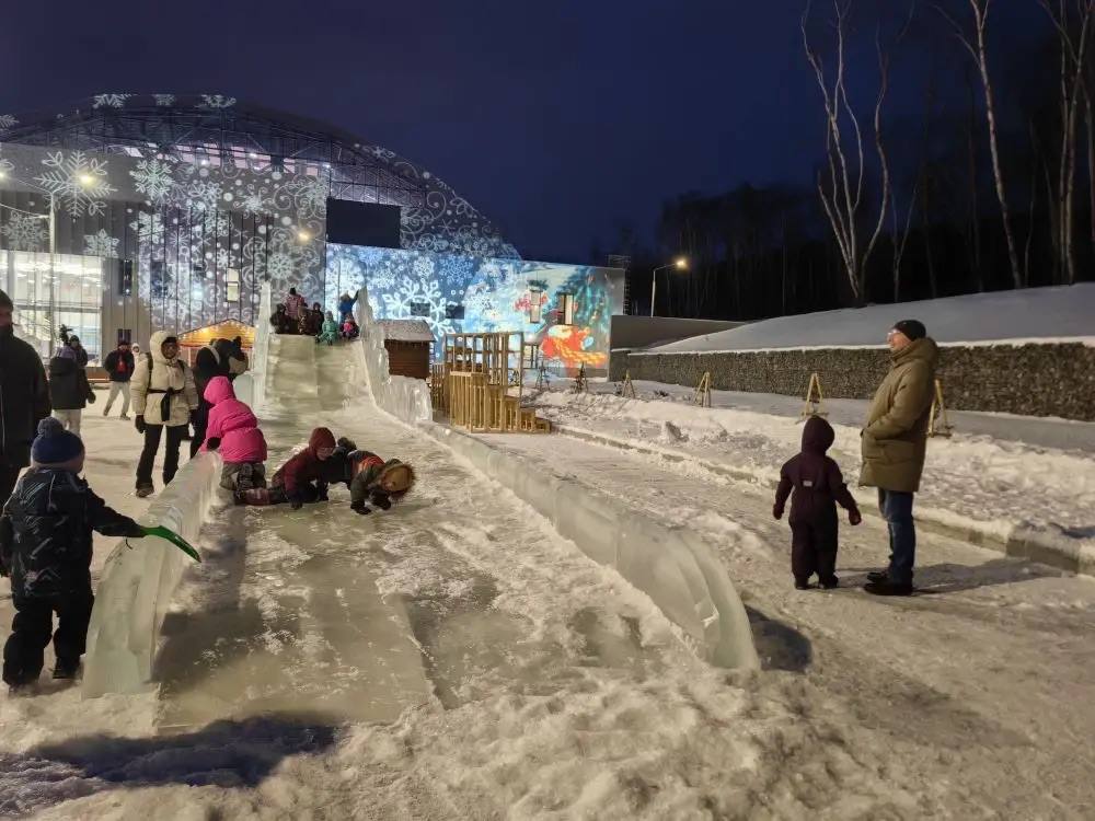 Ледяные фигуры, иллюминация, ёлка и каток Ледяные фигуры, иллюминация, ёлка и каток