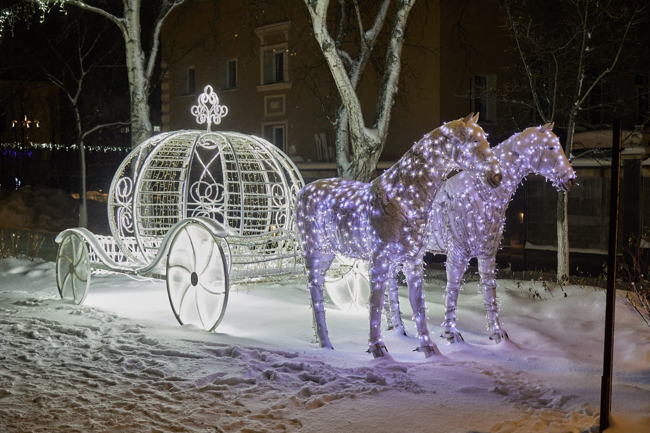 Новогодний Южный — фоторепортаж с улиц города
