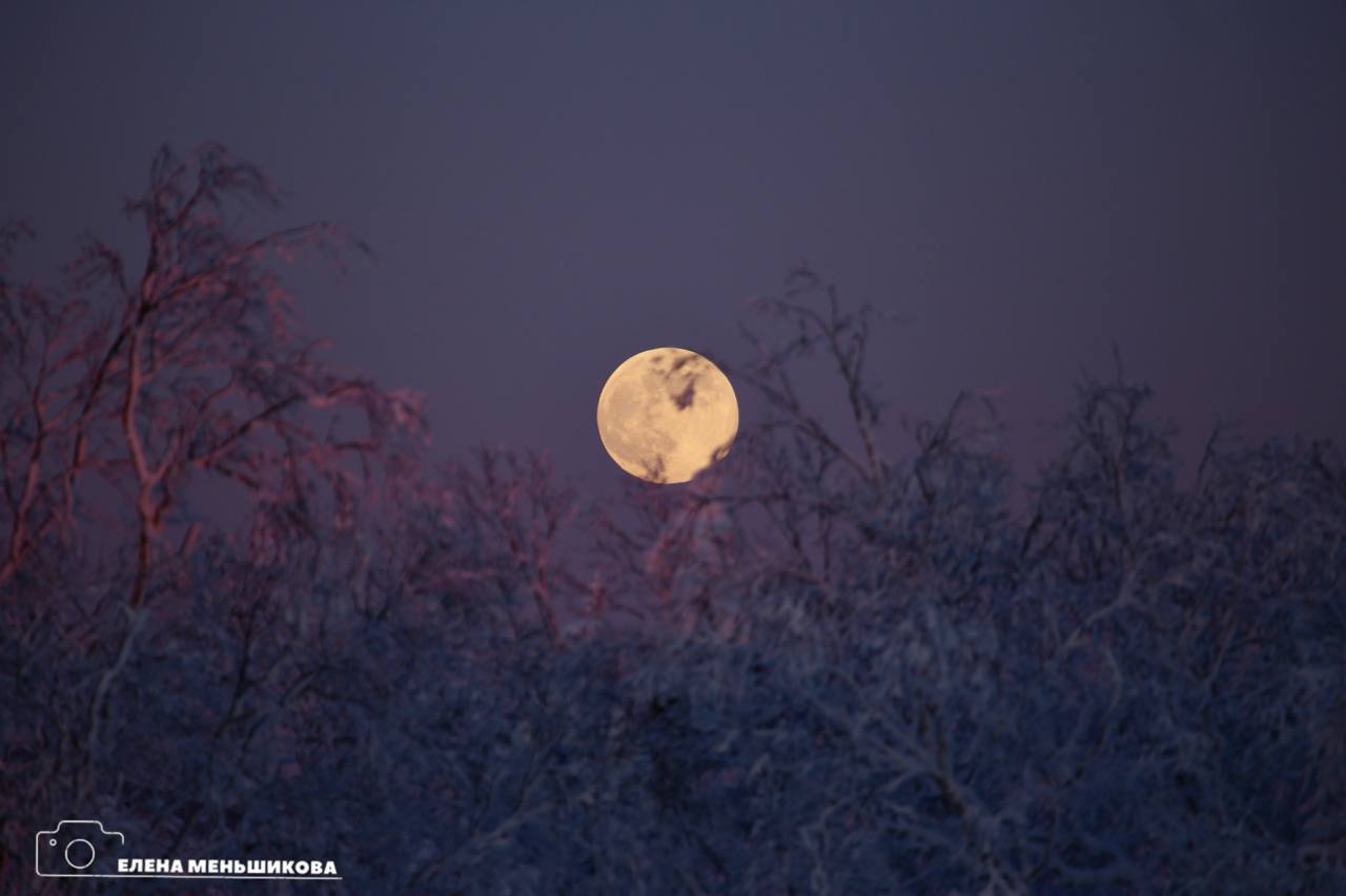 Волчья Луна взошла над Сахалином