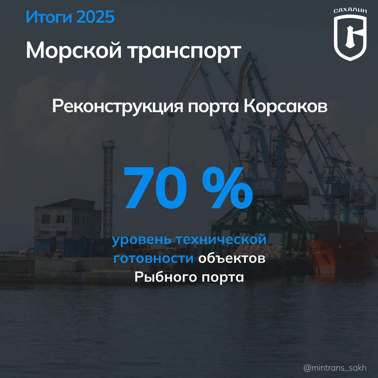 Очередной выпуск рубрики #итоги2025 – о работе морского транспорта, модернизации портовой инфраструктуры и утилизации затонувших судов Очередной выпуск рубрики #итоги2025 – о работе морского транспорта, модернизации портовой инфраструктуры и утилизации затонувших судов