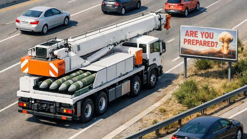 Китай маскирует ракетные установки под строительную технику