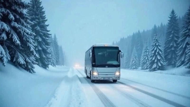 Участок федеральной трассы на юге Сахалина закрыли для автобусов