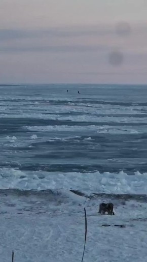 Началось: льдину с рыбаками оторвало у берегов Сахалина