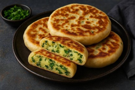 Домашние лепёшки с картошкой и зеленью — простое и уютное блюдо