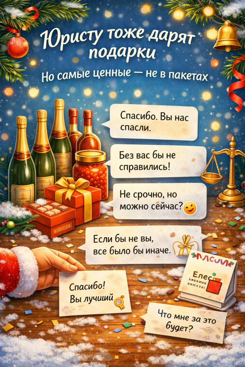 Дар благодарности без фанфар: что на самом деле ценят юристы