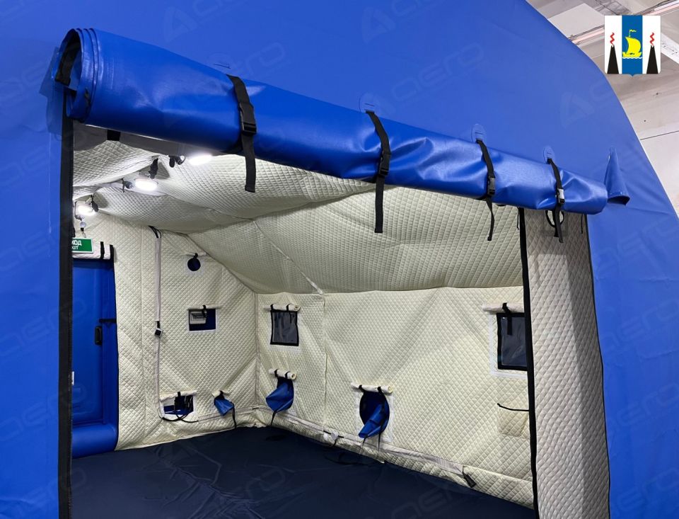 В Северо-Курильске протестировали новое мобильное укрытие от цунами