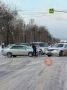 в Южно - Сахалинске. Два седана столкнулись на перекрёстке проспекта Победы и улицы Чехова Движение на этом участке затруднено
