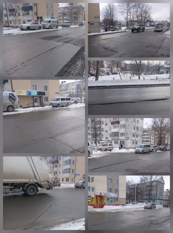 На улице Поповича в Южно-Сахалинске заставят переделать асфальт после ремонта