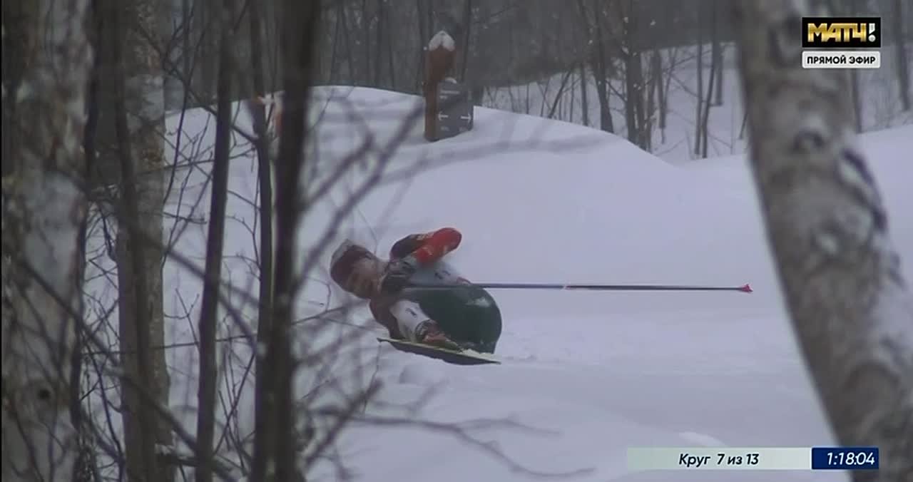 «Человеческий фактор». Две участницы чемпионата России по лыжным гонкам вылетели с трассы из-за собаки