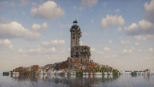 Маяк Анива воссоздали в масштабе 1:1 в игре Minecraft