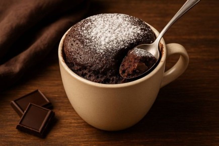 Шоколадный кекс за 5 минут: быстрое решение для сладкоежек