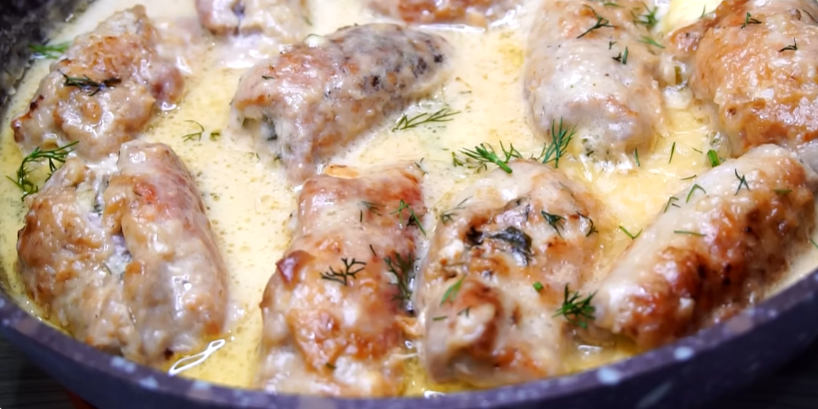 Мясные рулетики с неповторимым соусом