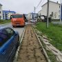 Дорожные службы приступили к ремонту тротуара на улице Монетной в Дальнем