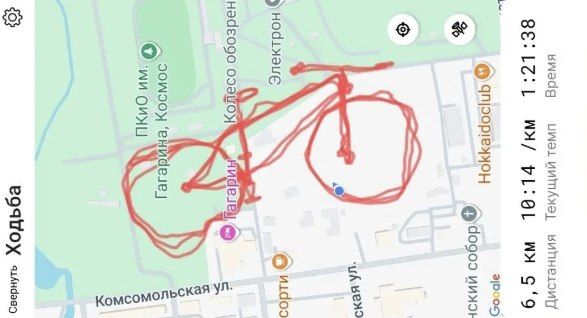 Сахалинцы "нарисовали" медведей, сердца и велосипеды на картах Сахалинцы "нарисовали" медведей, сердца и велосипеды на картах