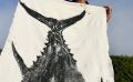 Выловленный у берегов Сахалина тунец-гигант стал картиной в японском стиле