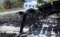 Заброшенное здание в очередной раз горело на проспекте Победы в Южно-Сахалинске