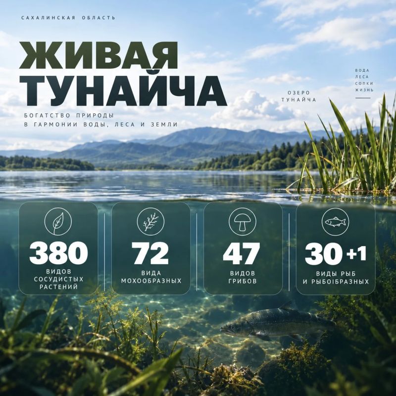 Озеро Тунайча — памятник природы регионального значения, расположенный в Корсаковском муниципальном округе Озеро Тунайча — памятник природы регионального значения, расположенный в Корсаковском муниципальном округе