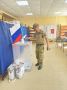 Голосуют ветераны СВО. Среди первых избирателей пришедших проголосовать на выборах депутатов государственной Думы на избирательном участке № 106 в селе Шебунино Невельского муниципального округа был участник СВО, ветеран...
