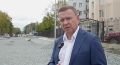 Сергей Надсадин: Уже на этой неделе приступим к асфальтированию тротуаров на улице А. Буюклы, где сейчас идёт капитальный ремонт