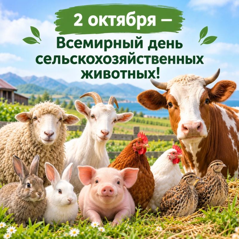 2 октября — Всемирный день сельскохозяйственных животных!